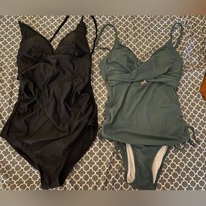 Pink blush maternity swimsuit bundle